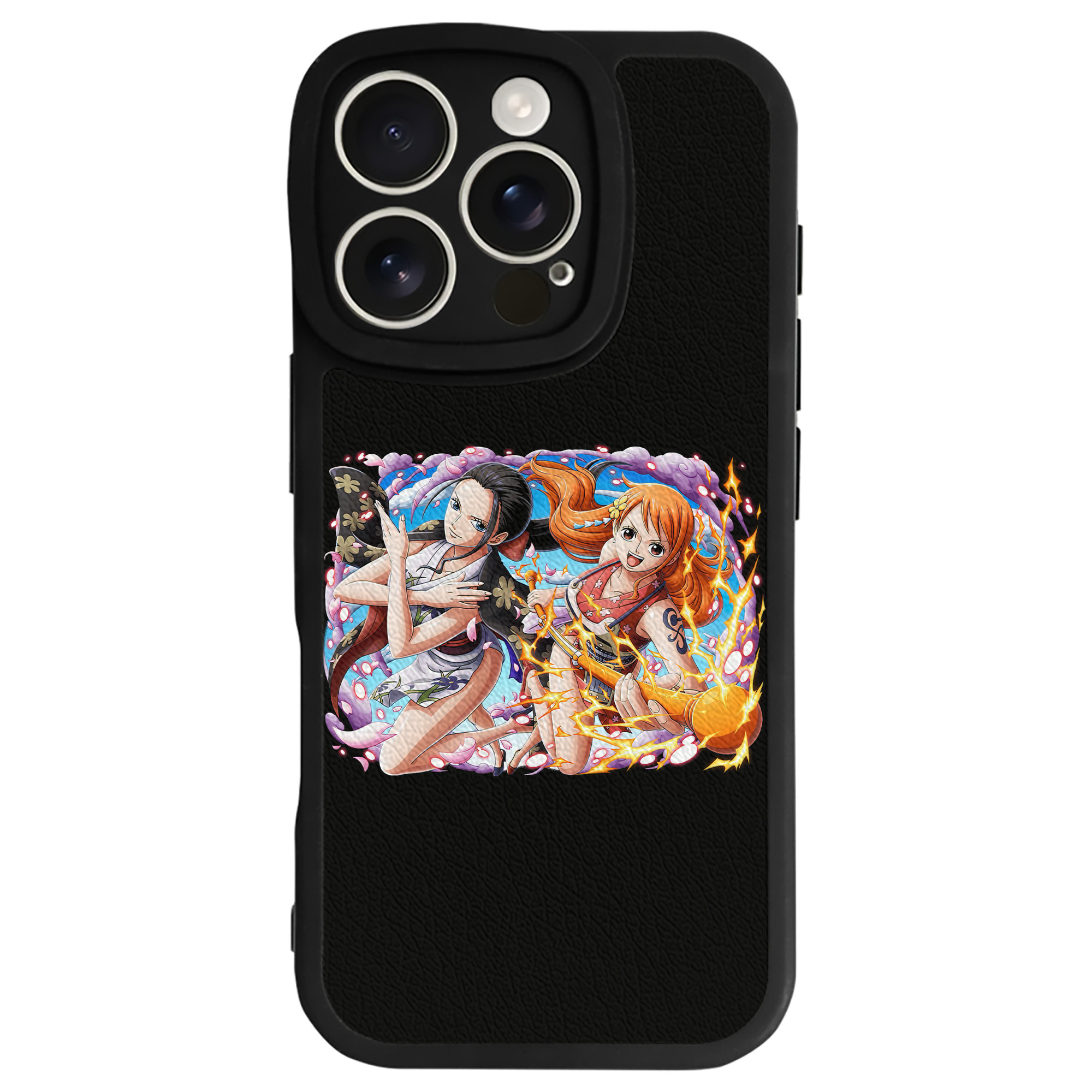 （画像用） ワンピース ナミ ONE PIECE Nami 【iPhone 16シリーズ対応】シリコンスマホケース（レザー調） 材質：シリコン